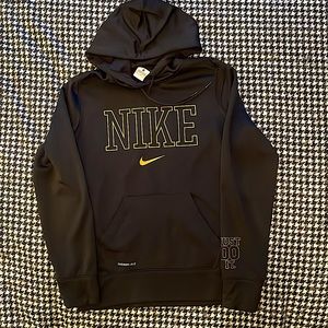 Nike Women’s Black/Gold Just Do It Hoodie, M